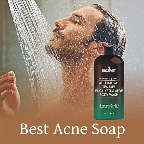 First Botany, ALL Natural Body Wash - Fights Body Odor, Athlete's Foot, Jock Itch, Nail Issues, Dandruff, Acne, Eczema, Shower Gel for Women & Men, Skin Cleanser -16 fl oz (Tea Tree Eucalyptus) - Image 5
