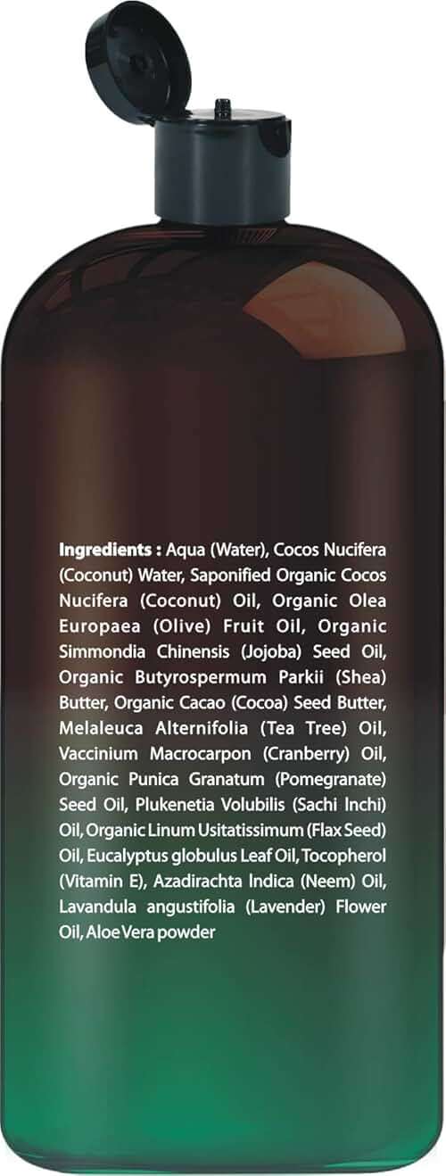 First Botany, ALL Natural Body Wash - Fights Body Odor, Athlete's Foot, Jock Itch, Nail Issues, Dandruff, Acne, Eczema, Shower Gel for Women & Men, Skin Cleanser -16 fl oz (Tea Tree Eucalyptus) - Image 7