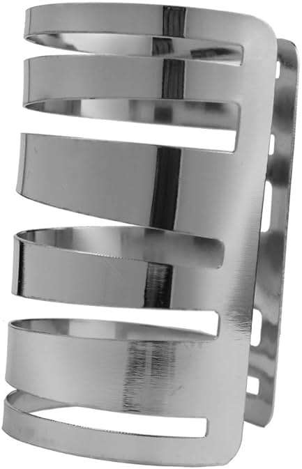 COLORFUL BLING Punk Alloy Hollow Geometric Smooth Polished Gold Hoop Open Cuff Wide Bracelet Bangle Wrist Jewelry for Women Lady - Image 2