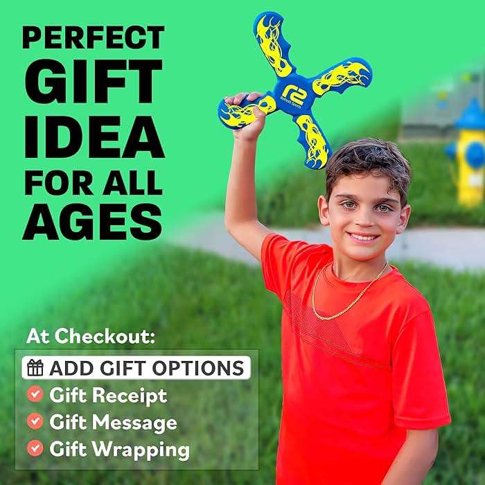 Fun Boomerang for Kids - Soft & Easy to Use - Outdoor Toys for Kids or Adults - Best Gifts for 6 7 8 9 10 Year Old Boys & Girls + 2026 Top Toys for Boys Age 8-12 - Fun Outdoor Toy for Boy Gift Ideas - Image 5