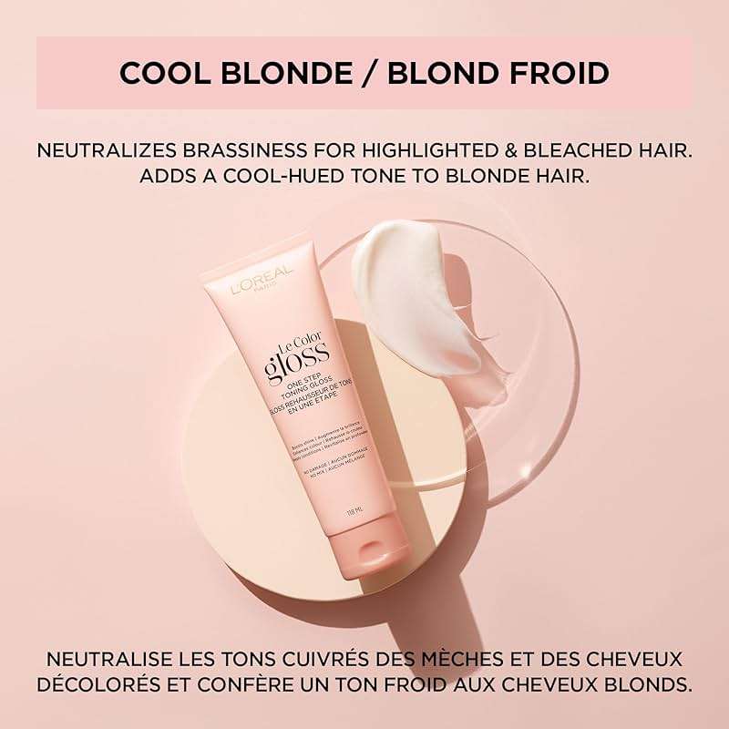 L’Oreal Paris Le Color One Step Hair Toning Gloss, Cool Blonde, 4 Ounce - Image 5
