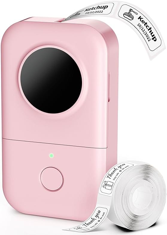 Phomemo Label Maker, D30 Label Maker Machine with Tape, Mini Bluetooth Label Makers, Small Portable Thermal Label Printer, Sticker Maker for Home Kitchen School Classroom Teacher Office Supplies - Product Image