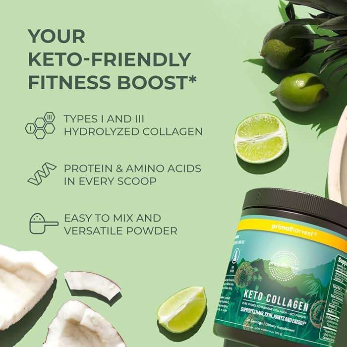 Primal Harvest Keto Collagen Powder with MCT Oil Hydrolyzed Collagen Peptides 6 oz Unflavored Paleo & Keto Friendly Protein Supplement - Image 5