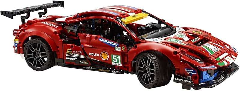 LEGO Technic Ferrari 488 GTE “AF Corse #51” 42125 - Champion GT Series Sports Race Car, Exclusive Collectible Model Kit, Collectors Set for Adults to Build - Image 5