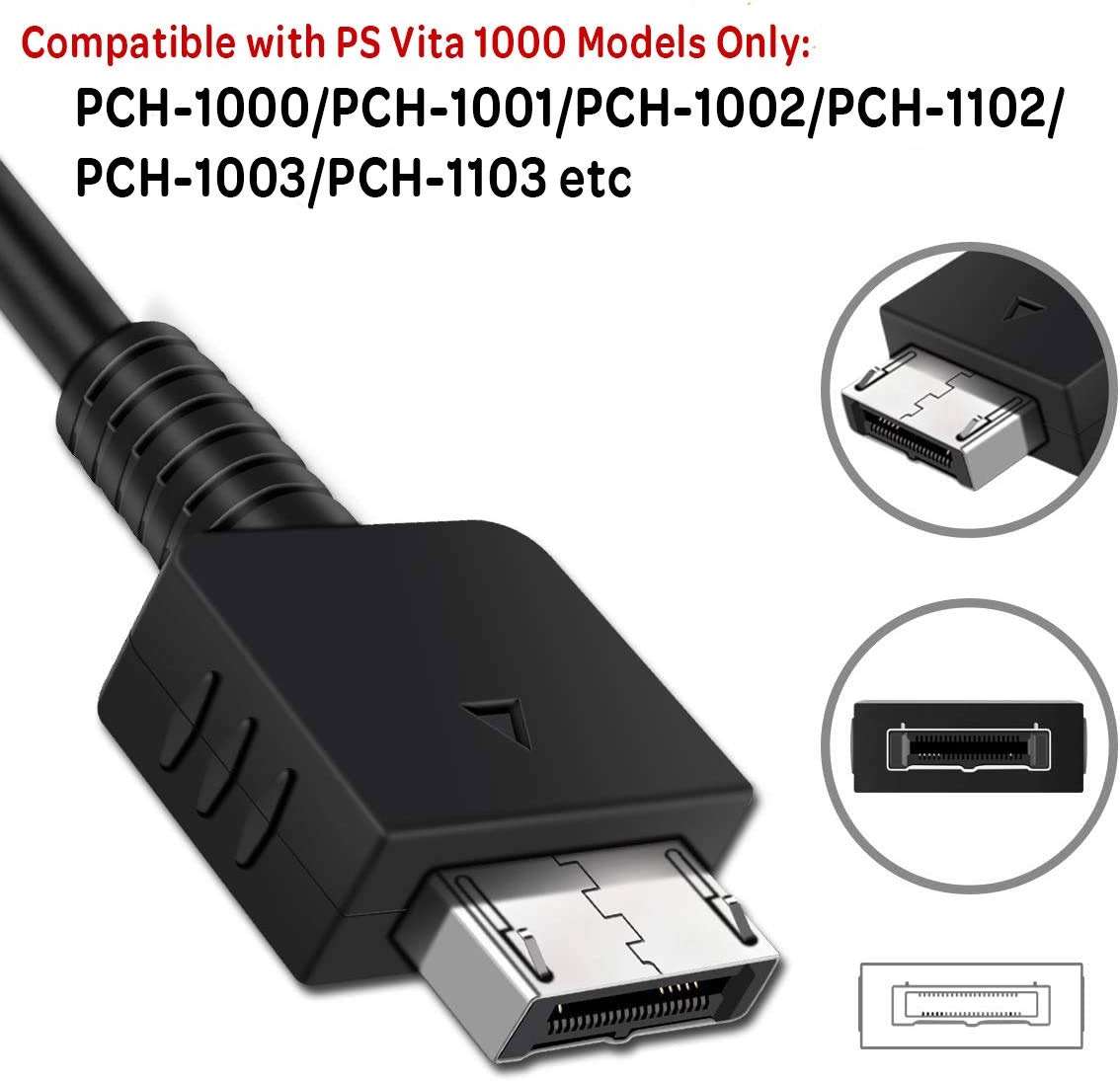 RGEEK 3.9FT PS Vita Charger Cable, USB Charger Replacement Cable Compatible with PlayStation Vita, PSVita 1000 - Image 3