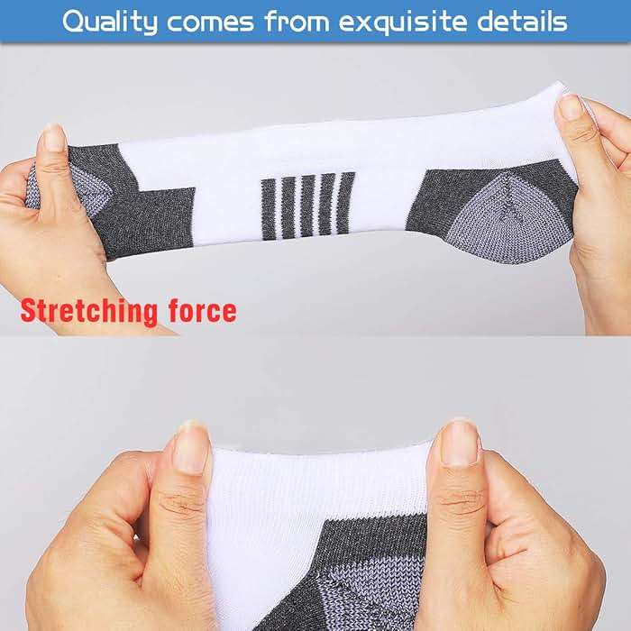 COOVAN 10 Pairs Mens Ankle Socks Men 10 Pack Low Cut Comfort Cushion Casual Socks - Image 8