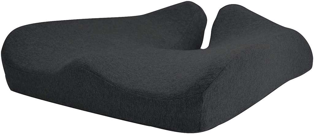 Cushion Lab Patented Pressure Relief Seat Cushion for Long Sitting Hours on Office & Home Chair - Extra-Dense Memory Foam for Soft Support. Car Pad for Hip, Tailbone, Coccyx, Sciatica - Black - Image 8