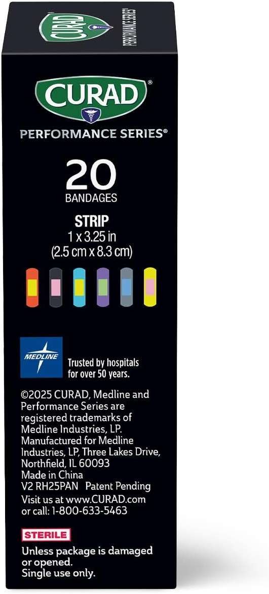 CURAD Performance Series Antibacterial Bandages, 1" x 3.25", 20 Count - Image 6