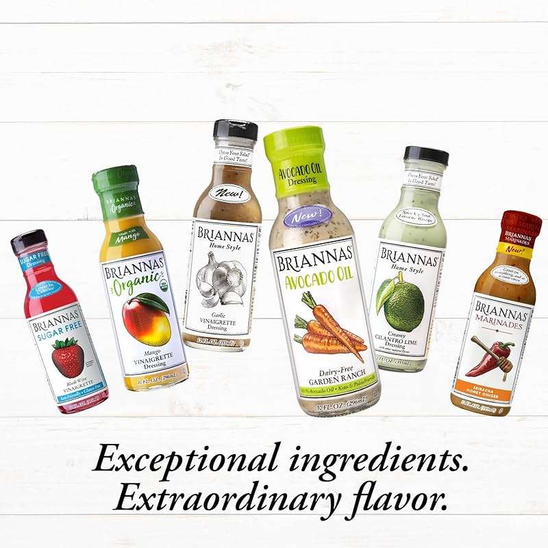 BRIANNAS - Organic Rich Poppy Seed Dressing - Certified Kosher & Organic Salad Dressing made with Premium Ingredients - 10 oz. Bottle - Image 6