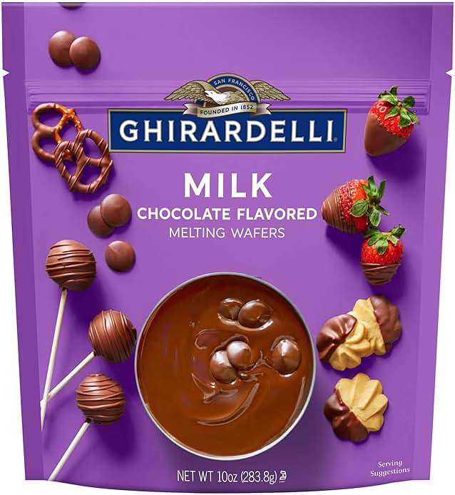 GHIRARDELLI® Milk Chocolate Flavored Melting Wafers for Valentine's Day, 10 oz (6 pack) - Image 1