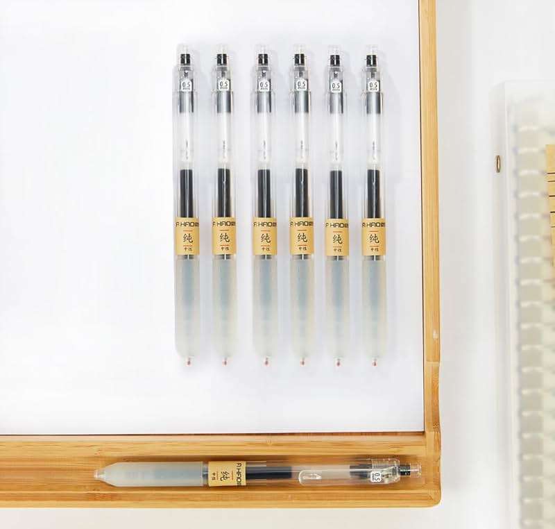 czxwyst X97 Retractable Gel Ink Pens 0.5mm Fine Point (Black Color 12-Pack) - Image 7