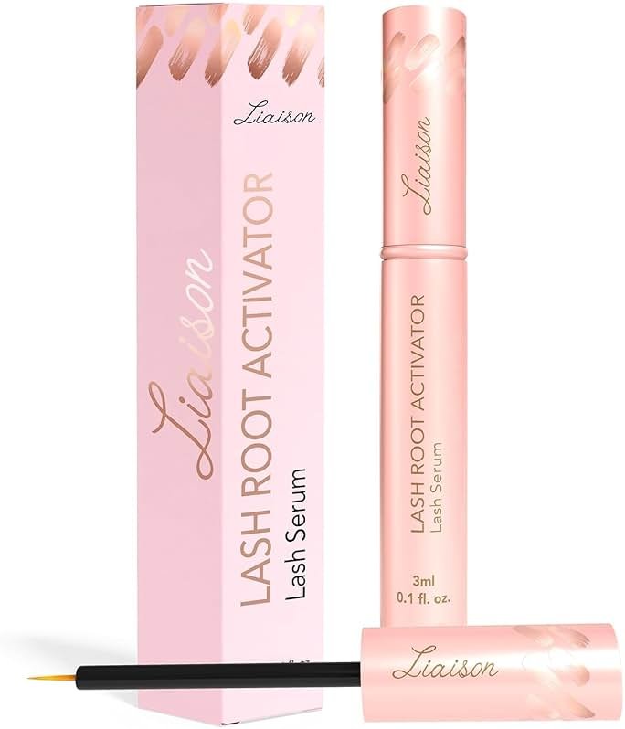 Liaison Lash Growth Serum for Women | Eyelash Growth Serum to Grow Longer, Thicker, Healthier Lashes | Lash Root Activator with Peptides & Biotin| Natural Long Lasting Eye Lashes (3ml) - Product Image