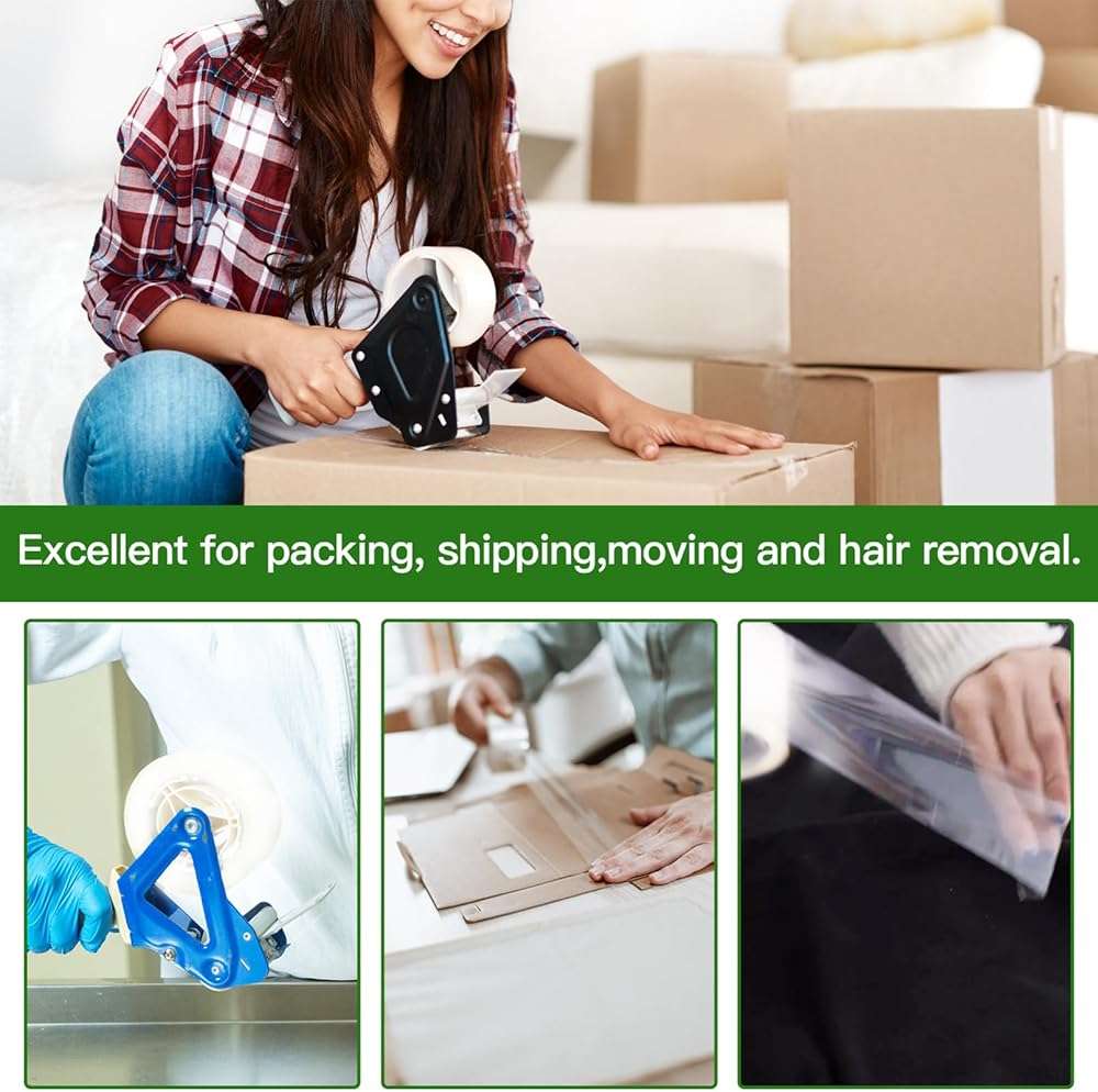 Minghaoda Clear Packing Tape (36 Rolls), Heavy Duty Packaging Tape for Shipping Packaging Moving Sealing, 2 inches Wide, 65 Yards Per Roll - Image 4