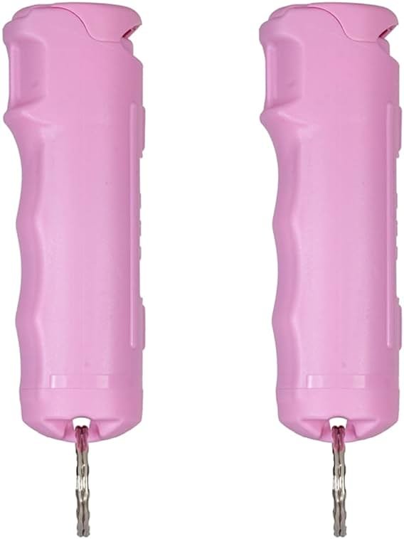 Police Magnum Keychain Pepper Spray Flip Top Safety 2 Pack 1/2oz - Maximum Heat Strength OC with Dye - Tactical Small Compact Case Holder - for Women & Men's Self Defense - Made in The USA - Product Image