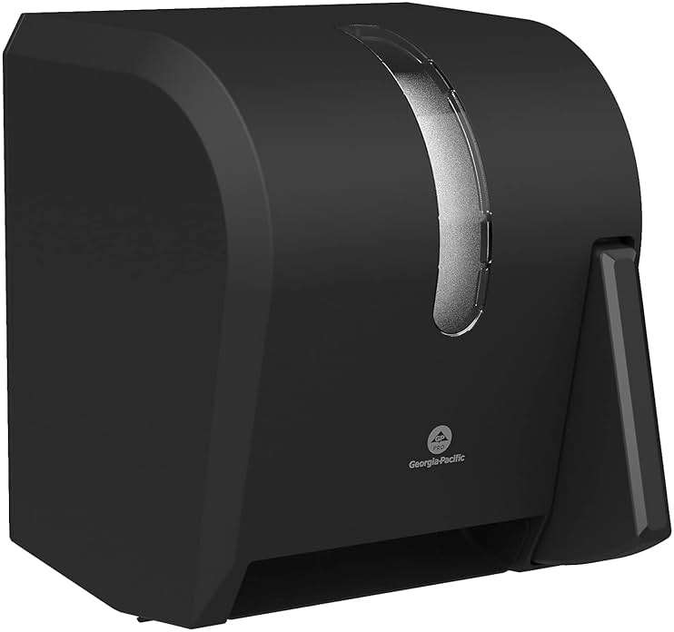Georgia-Pacific Push Paddle Roll Paper Towel Dispenser by GP PRO, 54338A, Black - Image 6