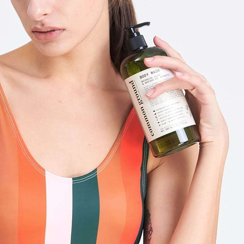 COMMON GROUND Natural Body Wash - Paraben & Cruelty Free, Vegan, Plant-Based, Botanical Freesia Scent & Avocado Oil Extracts - All Skin Types, Men & Women, Sensitive - Image 2