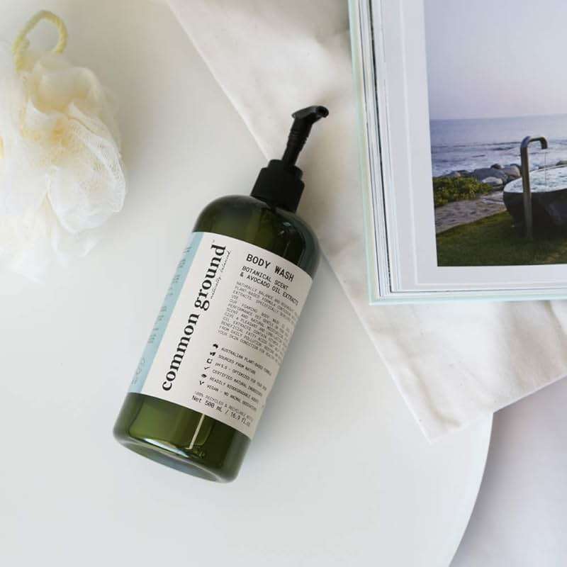 COMMON GROUND Natural Body Wash - Paraben & Cruelty Free, Vegan, Plant-Based, Botanical Freesia Scent & Avocado Oil Extracts - All Skin Types, Men & Women, Sensitive - Image 7
