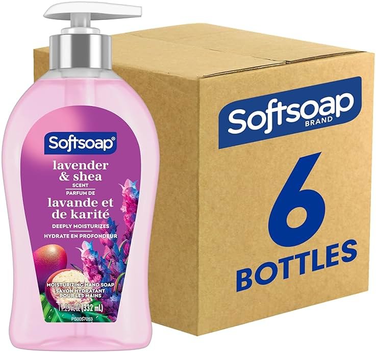 Softsoap Lavender & Shea Scent Liquid Hand Soap, Moisturizing Liquid Hand Soap, 11.25 Ounce, 6 Pack - Product Image