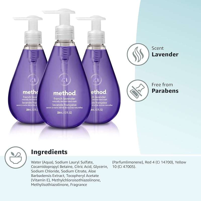 Method Gel Hand Wash, French Lavender, 12 fl oz (Pack of 3) - Image 8