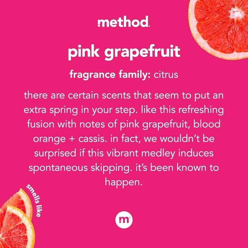 Method Foaming Hand Soap, Pink Grapefruit, 10 Fl Oz, Biodegradable Formula, (Pack of 3) - Image 4