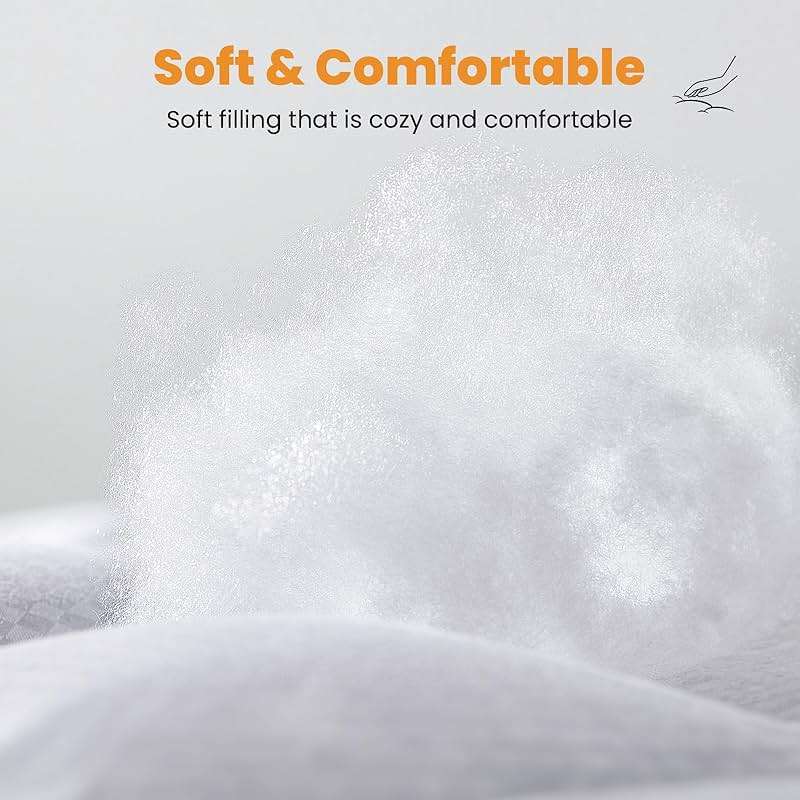 MATBEBY Queen Size Mattress Pad - Cooling Breathable Mattress Topper, Quilted Fitted Mattress Protector, Pillow Top Mattress Cover with 8-21" Deep Pocket, Soft, Machine Washable, White, 60x80 Inches - Image 5