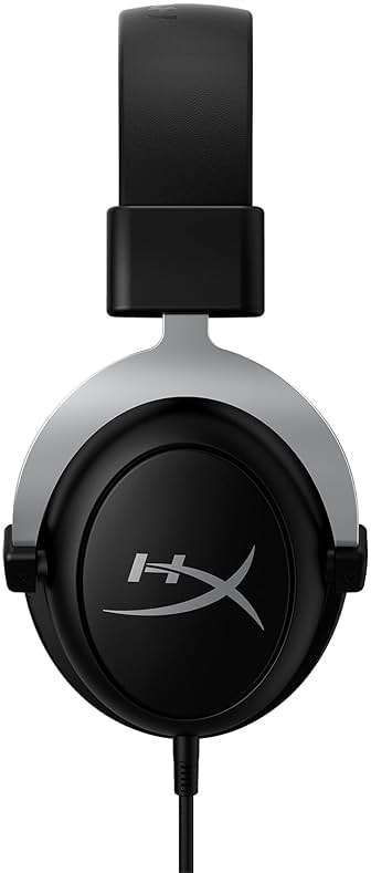 HyperX CloudX, Official Xbox Licensed Gaming Headset, Compatible with Xbox One and Series X|S, Memory Foam Ear Cushions, Detachable Noise-Cancelling Mic, in-line Audio Controls,Black/ Silver - Image 2