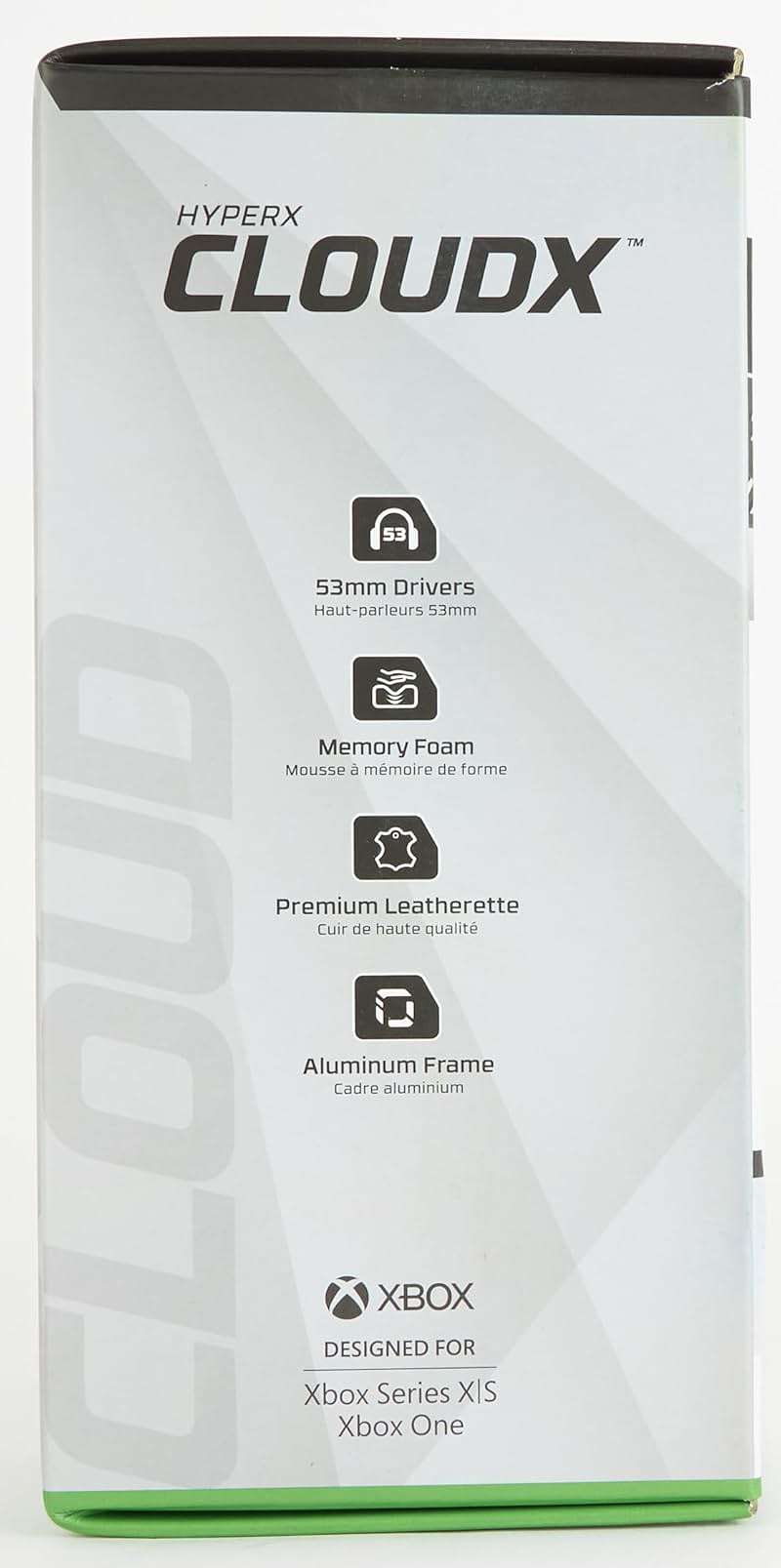 HyperX CloudX, Official Xbox Licensed Gaming Headset, Compatible with Xbox One and Series X|S, Memory Foam Ear Cushions, Detachable Noise-Cancelling Mic, in-line Audio Controls,Black/ Silver - Image 12
