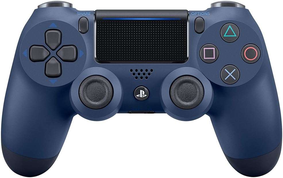 Sony DualShock 4 Wireless Controller - Midnight Blue - PlayStation 4 (Renewed) - Image 1