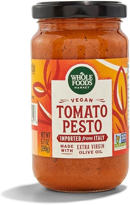 Whole Foods Market, Vegan Tomato Pesto, 6.7 Ounce - Product Image