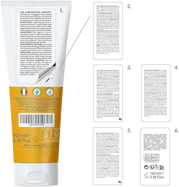 Dulac Arnica Body Massage Gel – Water-Based Cosmetic Massage Gel with Arnica Montana, Fast-Absorbing Lightweight Texture, Non-Greasy Feel, Dermatologically Tested, 3.38 Fl Oz - Image 4