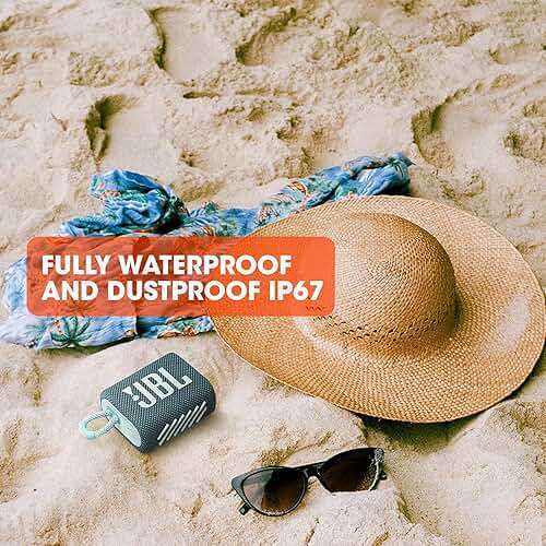 JBL Go 3 - Portable Mini Bluetooth Speaker, big audio and punchy bass, IP67 waterproof and dustproof, 5 hours of playtime, speaker for home, outdoor and travel (Black) - Image 3