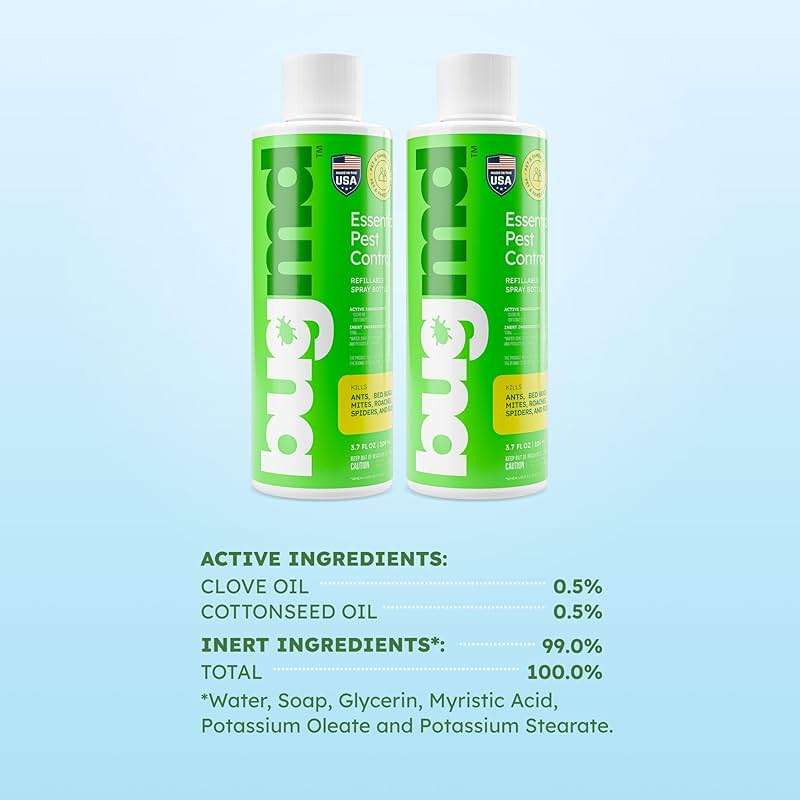 BugMD Pest Control Essential Oil Concentrate (3.7 oz, 2 Pack) - Plant Powered Bug Spray Quick Kills Flies, Ants, Roaches, Mosquitoes, and More - Image 7