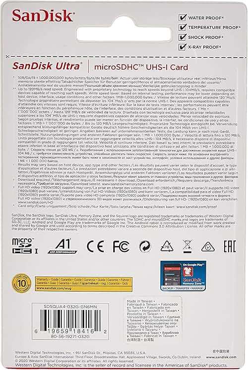 SanDisk 32GB Ultra® microSDHC 120MB/s A1 Class 10 UHS-I - Image 3