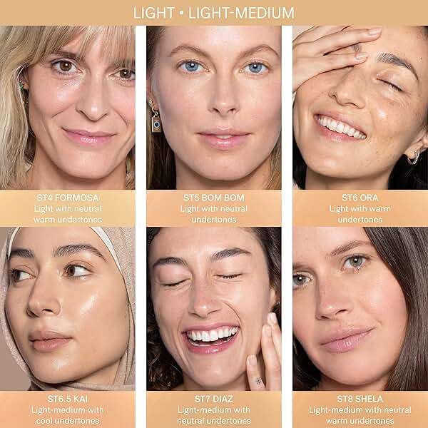 ILIA - Super Serum Skin Tint SPF 40 | Lightweight Foundation With Mineral SPF | Hydrate, Smooth, Plump | Non-Comedogenic, Clean, Cruelty-Free & Vegan (Bom Bom ST5, 1 fl oz | 30 ml) - Image 9