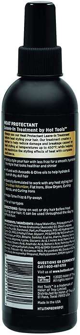 Hot Tools Hair Heat Protectant Leave-in Treatment Spray, 8 Ounce - Image 7