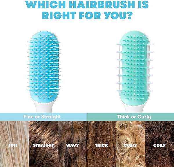 Frida Baby Detangling Hairbrush for Thick or Curly Hair, Toddler Hairbrush, Detangler Brush for Kids, Wide-Tooth Comb & Bristle Combo, Loosens Knots Without Tears or Breakage, Wet or Dry Use, Teal - Image 3