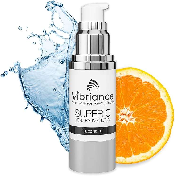 Vibriance Super C Serum for Mature Skin - All-in-One Vitamin Formula Hydrates, Firms, Lifts, Smooths, Targets Age Spots, Wrinkles, 1 fl oz - Image 1