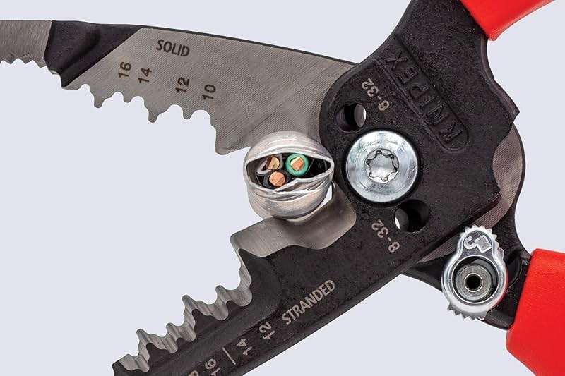 KNIPEX Tools 13 72 8 Forged Wire Stripper, 8-Inch - Image 6