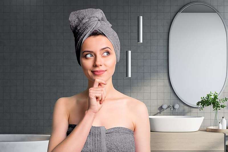 Tens Towels Pack of 4 Extra Large Bath Towels 30 x 60 Inches, 100% Cotton, Larger & Lighter Weight, Quicker to Dry, Super Soft and Absorbent, Perfect for Bathroom, Dark Grey - Image 6