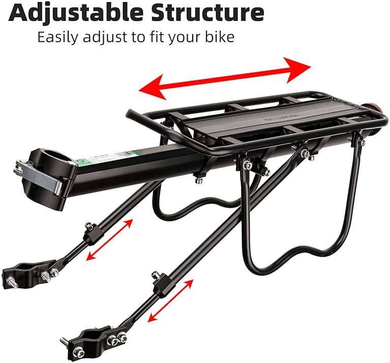 ROCKBROS Rear Bike Rack Quick Release Bike Cargo Rack Luggage Bike Rack Rear Mountain Bike Rack - Image 2