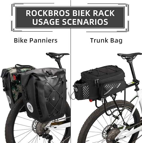 ROCKBROS Rear Bike Rack Quick Release Bike Cargo Rack Luggage Bike Rack Rear Mountain Bike Rack - Image 3