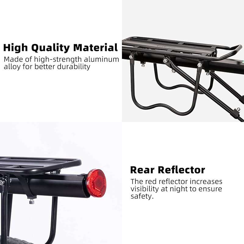 ROCKBROS Rear Bike Rack Quick Release Bike Cargo Rack Luggage Bike Rack Rear Mountain Bike Rack - Image 4