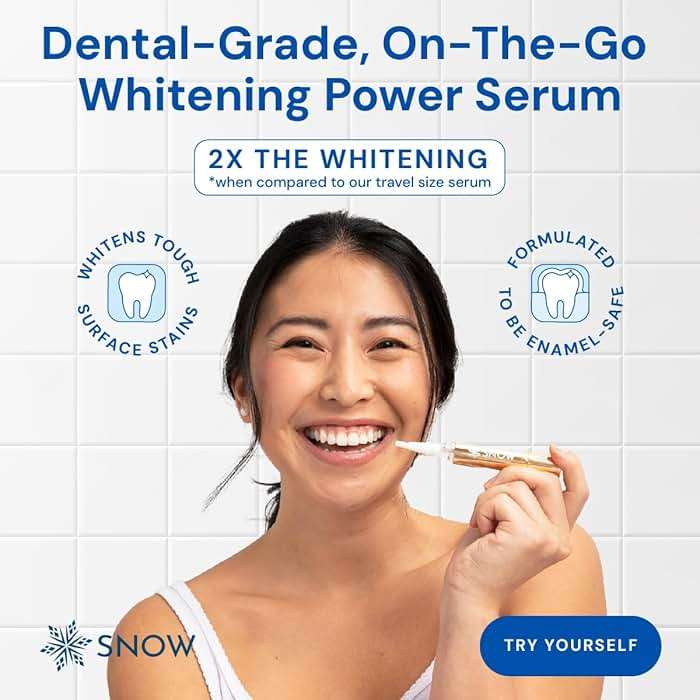 SNOW Extra Strength Teeth Whitening Pen | Hydroxyapatite | Dual Whitening Complex of Hydrogen Peroxide and Carbamide Peroxide | Coffee Wine Tea Stains | Fluoride Free | Peppermint - Image 2