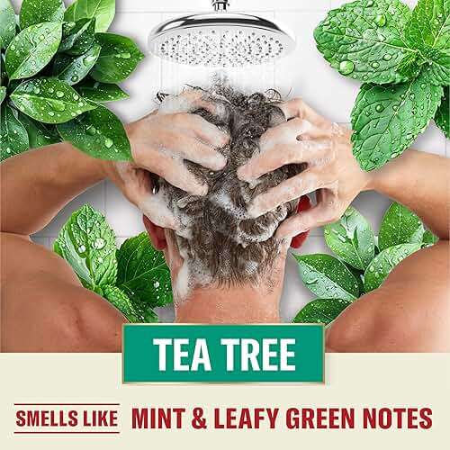 Old Spice Tea Tree Shampoo for Men, Healthier, Fuller, More Moisturized Looking Hair, 21.9 Fl Oz Each, Twin Pack - Image 6