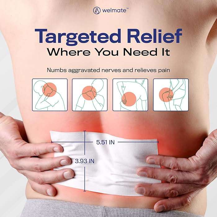 WELMATE - 4% Lidocaine Numbing Patch - Maximum Strength - Temporary Relief of Pain, Back, Neck, Shoulders, Knees, Elbows, Minor Skin Irritations - Topical Analgesic Unscented - 30 ct - Image 3