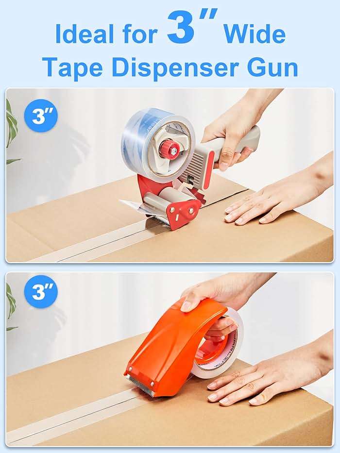 JARLINK Clearer Packing Tape 12 Rolls, Heavy Duty Packaging Tape for Shipping Packaging Moving Sealing, 2.7mil Thick, 1.88 inches Wide, 60 Yards Per Roll, 720 Total Yards - Image 5