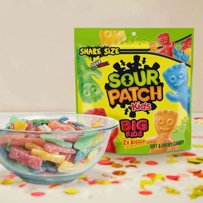 Sour Patch Kids, Big Kids Soft and Chewy Gummy Candy, Share Size, 12 Ounce - Image 4