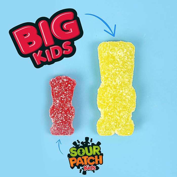 Sour Patch Kids, Big Kids Soft and Chewy Gummy Candy, Share Size, 12 Ounce - Image 8