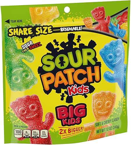Sour Patch Kids, Big Kids Soft and Chewy Gummy Candy, Share Size, 12 Ounce - Image 9