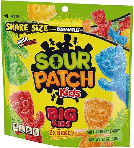 Sour Patch Kids, Big Kids Soft and Chewy Gummy Candy, Share Size, 12 Ounce - Image 10
